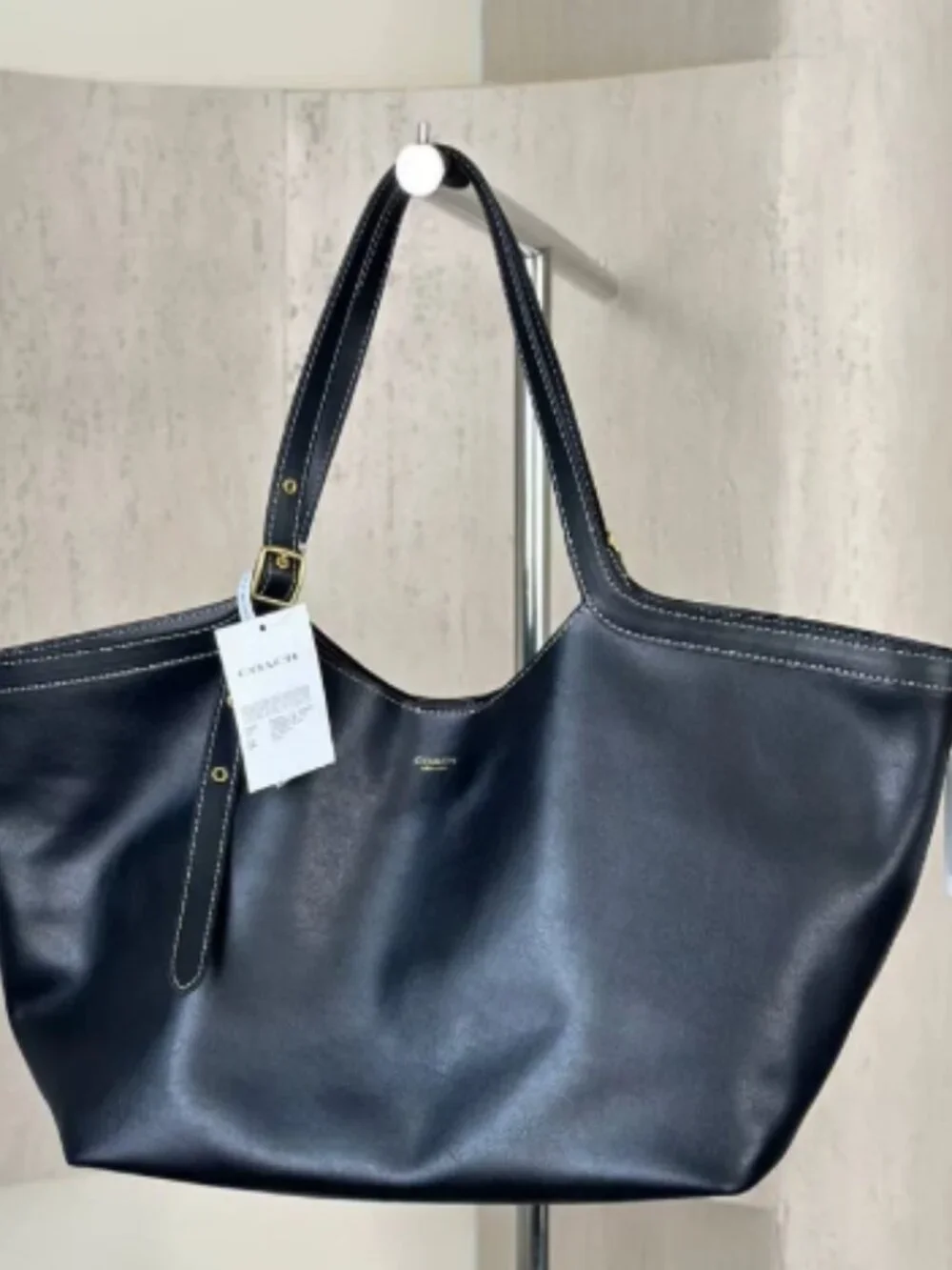 Black Work Tote Bag Women Large Handbag